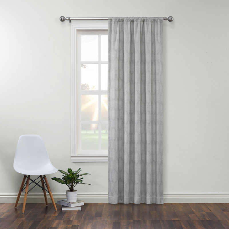 Brayden Studio® Clarence Foam Back Geometric Max Blackout Thermal Rod